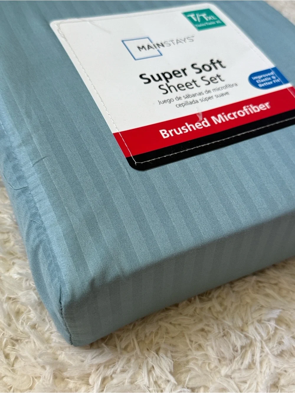 Mainstays Super Soft Brushed Microfiber Sheet Set Twin/Twin XL NEW